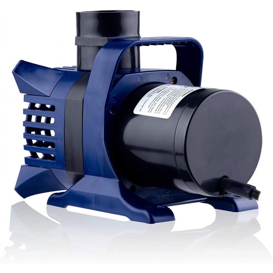 Alpine Corporation Alpine PAL2100 Cyclone Pump-2100 Fountains, Waterfalls, and Water Circulation Pond Pump, 2100 GPH, Black & Blue