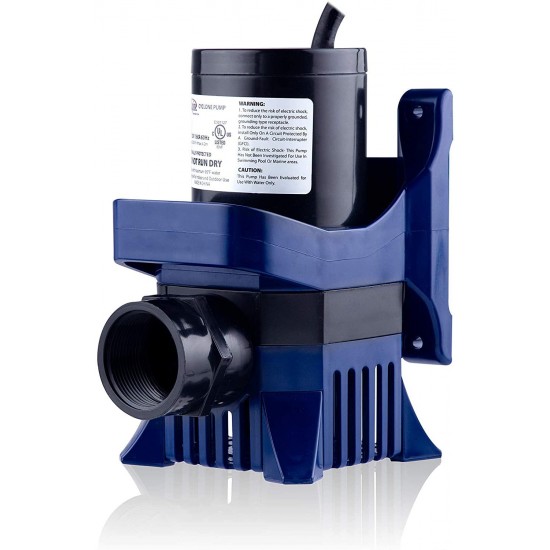 Alpine Corporation Alpine PAL3100 Cyclone Pond Pump-3100 Fountains, Waterfalls, and Water Circulation Pump, 3100 GPH, Black