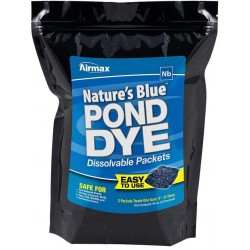 Airmax Nature's Blue Water Soluble Pond Dye Packs (WSP), Easy No Mess Application, for Ponds & Lakes, 16 WSP Pack