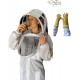 OZ ARMOUR Full Beekeeping Suit 3 Layer Ventilated Beekeeper Costume with Fencing Hood (Medium)