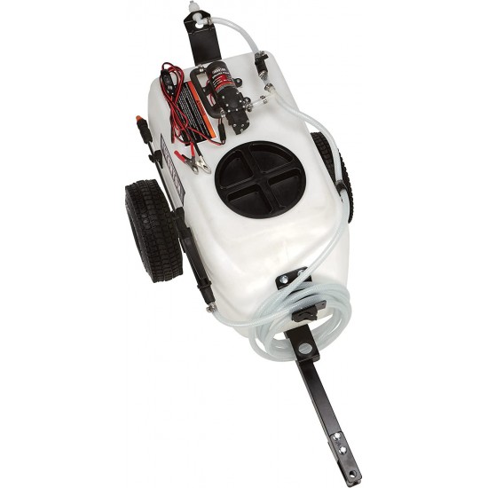 Ironton Tow-Behind Trailer Broadcast and Spot Sprayer - 13-Gallon Capacity, 1 GPM, 12 Volt DC