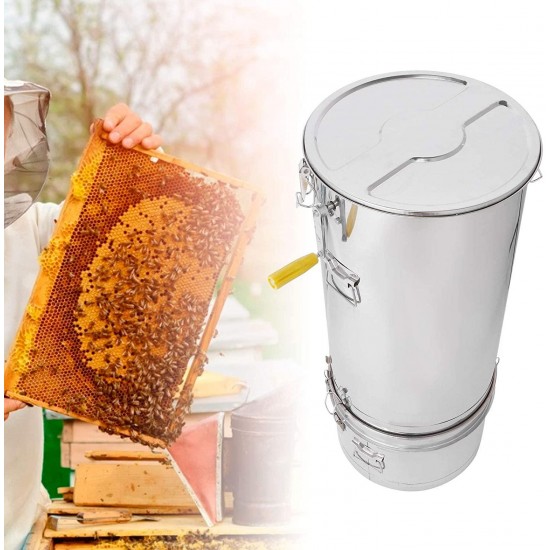 Rodipu Honey Separator, Manual Stainless Steel Honey Centrifuge, for Beekeeper Honey Accessory Beekeeping