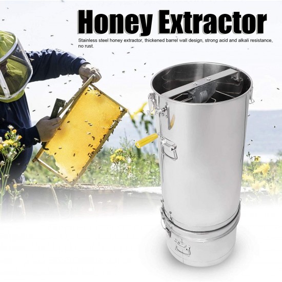 Asixxsix Honey Centrifuge, Rust-Resistant Honey Separator, Easy to Operate for Beekeeping Beekeeper