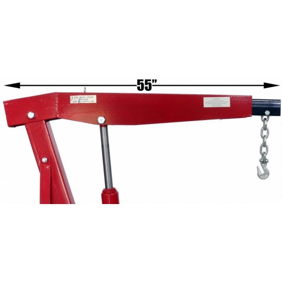 Dragway Tools 3 Ton 6000 LB Heavy Duty Engine Hoist Cherry Picker Shop Crane