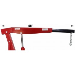 Dragway Tools 3 Ton 6000 LB Heavy Duty Engine Hoist Cherry Picker Shop Crane