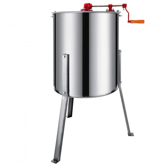 BestEquip Manual Honey Extractor Separator 4 Frame Bee Extractor Stainless Steel Honeycomb Spinner Crank. Beekeeping Extraction Apiary Centrifuge Equipment