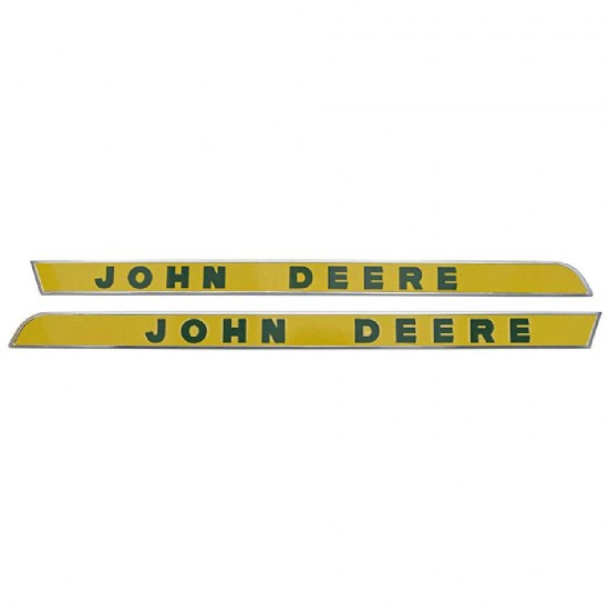 One New Right & Left Hand Side Moldings (Raised Letters) Fits John Deere 1010, 2010, 2510, 2520, 3010, 3020, 4000, 4010, 4020, 4320, 4520, 4620, 5010, 5020 Models Interchangeable with AR28048