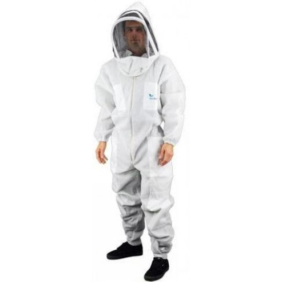 Eco-keeper Premium Beekeeping Vented Bee Suit with Bee Veil - (Bee Suit) - 2X Large