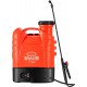 VIVOSUN 4 Gallon Battery Powered Backpack Sprayer Electric Pump Sprayer with Four Nozzles for Garden Lawn, Orange