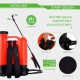 VIVOSUN 4 Gallon Battery Powered Backpack Sprayer Electric Pump Sprayer with Four Nozzles for Garden Lawn, Orange