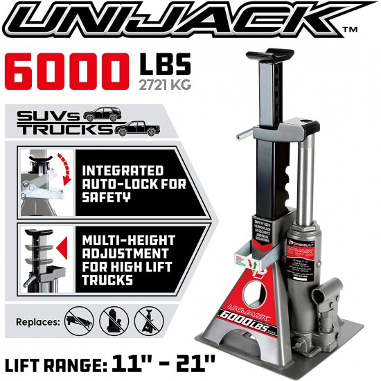 Powerbuilt 620471 Unijack - 6000 lb. Capacity