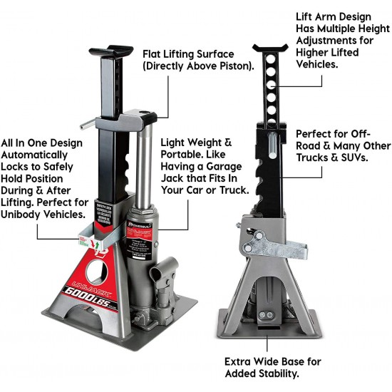 Powerbuilt 620471 Unijack - 6000 lb. Capacity