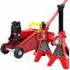 BIG RED Torin Hydraulic Trolley Floor Jack Combo with 2 Jack Stands, 2 Ton Capacity (T82001)