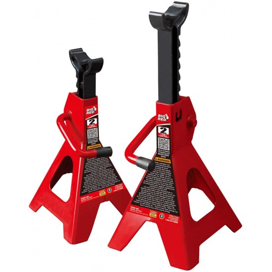 BIG RED Torin Hydraulic Trolley Floor Jack Combo with 2 Jack Stands, 2 Ton Capacity (T82001)