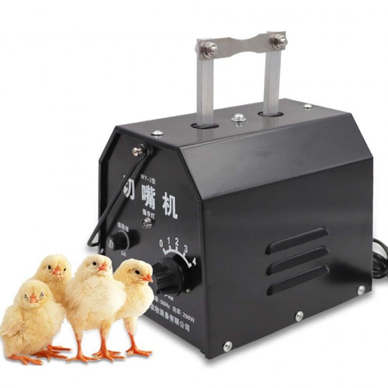 200W Automatic Electric Chicken Debeaking Machine, Chicken Beak Cutting Removing Machine Chicken Debeaker Cutting Equipment 110V 1500-1800pcs/h