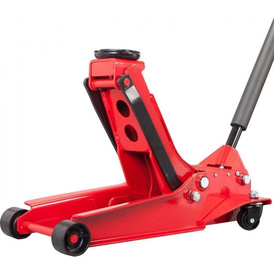 BIG RED AT84007R Torin Hydraulic Low Profile Service/Floor Jack with Dual Piston Quick Lift Pump, 4 Ton (8,000 lb) Capacity, Red