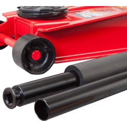 BIG RED AT84007R Torin Hydraulic Low Profile Service/Floor Jack with Dual Piston Quick Lift Pump, 4 Ton (8,000 lb) Capacity, Red