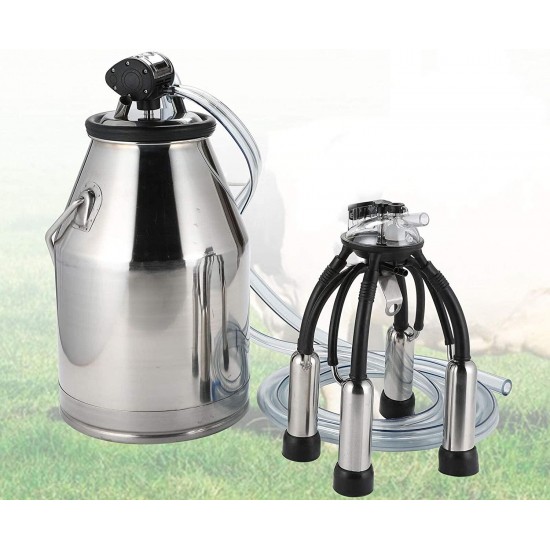 25L Bucket Tank Barrel Stainless Steel for Cow Milker Milking Machine