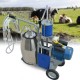 Gropyong_Shop Single-Handle Piston Milking Machine Us Standard 110V, Us Electric Milking Machine for Farm Cows 304 Stainless Steel Bucket Cow Milker U.S. Inventory Arrives Quickly