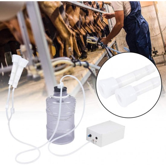 Dioche Electric System Cow Milker Electric Milking Machine, Milking Machine, Vacuum Pump Regulator Set Milk Suction Tank for Milking Machine Electric System(U.S. regulations)