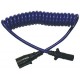 Blue Ox BX88206 Coiled Cable with Female Receptor