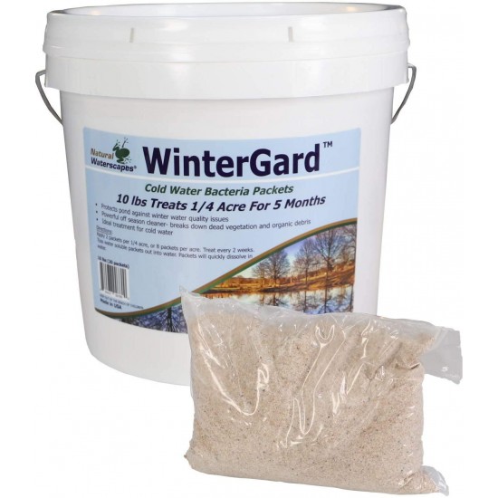 Natural Waterscapes WinterGard Cold Water Bacteria for Ponds | 10 lb Winter Pond Treatment