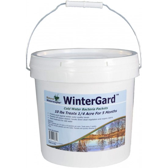 Natural Waterscapes WinterGard Cold Water Bacteria for Ponds | 10 lb Winter Pond Treatment