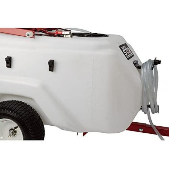 NorthStar Tow-Behind Trailer Boom Broadcast and Spot Sprayer - 31-Gallon Capacity, 2.2 GPM, 12 Volt DC