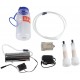 Electric Milking Machine Kit,2L Minitype Portable Double Head Vacuum-Pulse Pump Cow Milking Device Milker Impulse with Vacuum Pump for Agricultural Sheep Cows Cattle Optional Milking Machine(US)