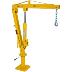 JEGS Swivel Lift Crane | 1,000 LBS Capacity | Mounts to Pick-Up Truck Bed With 8 3/4 “ Bolts | 34.5” to 50.5” Working Boom Range | Lifting Range 0” - 77” | 360 Degree Swivel