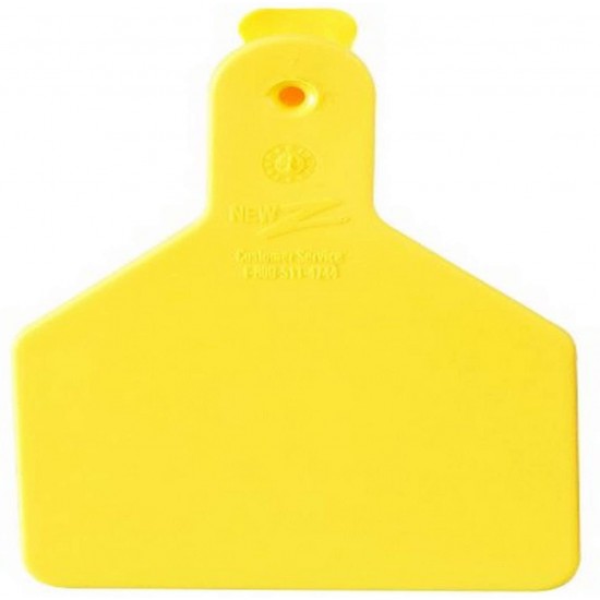 Z Tags 100 Count 1-Piece Blank Tags for Calves, Yellow