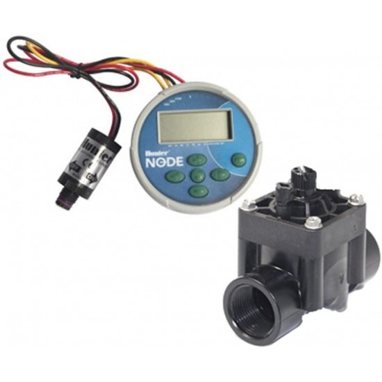 HUNTER Sprinkler NODE100VALVE Node Single Station Controller with DC Latching Solenoid and PGV-101G Valve