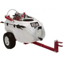 NorthStar Tow-Behind Trailer Boom Broadcast and Spot Sprayer - 21-Gallon Capacity, 2.2 GPM, 12 Volt DC