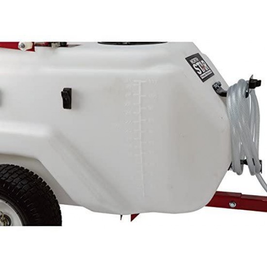 NorthStar Tow-Behind Trailer Boom Broadcast and Spot Sprayer - 21-Gallon Capacity, 2.2 GPM, 12 Volt DC