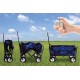 Meda | Collapsible Folding Outdoor Utility Wagon Cart (Blue)