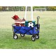 Meda | Collapsible Folding Outdoor Utility Wagon Cart (Blue)