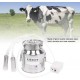 Milker Machine, 14L Home Electric Pulsation Milking Machine with High Power Adjustable Speed Vacuum Pump, Suitable for Cow Cattle Goat Sheep(Cow US Plug)