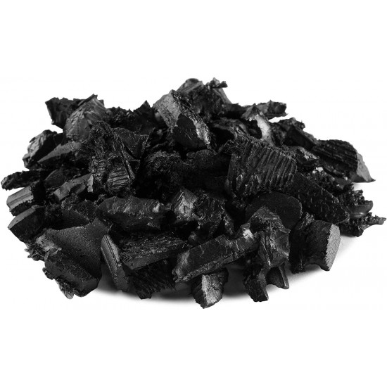 Playsafer Rubber Mulch Nuggets Protective Flooring for Playgrounds, Swing-Sets, Play Areas, and Landscaping (1,000 LBS - 39 CU. FT, Black)