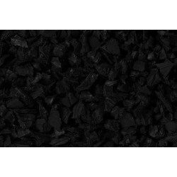 Playsafer Rubber Mulch Nuggets Protective Flooring for Playgrounds, Swing-Sets, Play Areas, and Landscaping (1,000 LBS - 39 CU. FT, Black)