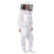 Ventilated Beekeeping Suit and Bee Family Stickers - YKK Metal Zippers - Men & Women - Total Protection - Self-Supporting Round Veil for Beekeepers - Easily Take On & Off - 8 Pockets (Medium)