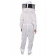 Ventilated Beekeeping Suit and Bee Family Stickers - YKK Metal Zippers - Men & Women - Total Protection - Self-Supporting Round Veil for Beekeepers - Easily Take On & Off - 8 Pockets (Medium)