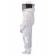 Ventilated Beekeeping Suit and Bee Family Stickers - YKK Metal Zippers - Men & Women - Total Protection - Self-Supporting Round Veil for Beekeepers - Easily Take On & Off - 8 Pockets (Medium)