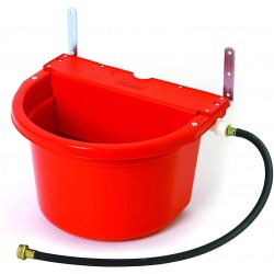 Little Giant FW16RED 4 Gallon Capacity Automatic Float Controlled Waterer Animal Horse & Cattle Livestock Water Trough, Red (2 Pack)