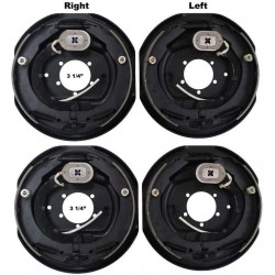 2 Sets 12x2 Electric Trailer Brake Assembly for 7000 lb Axle Trailers 12