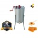 Manual Stainless Steel Honey Extractor Langstroth Tangential Spinner | Convenient Durable Simple & Economical (3 Frame)