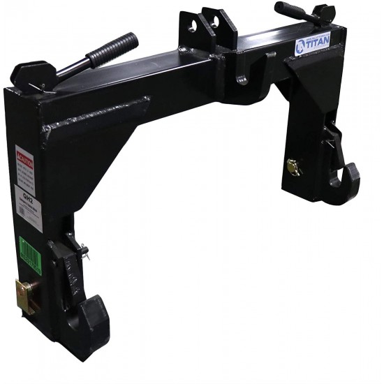 Titan Distributors Inc. Quick Hitch Adapter to Convert Category 2 Tractor 3 Point Hitch Connection