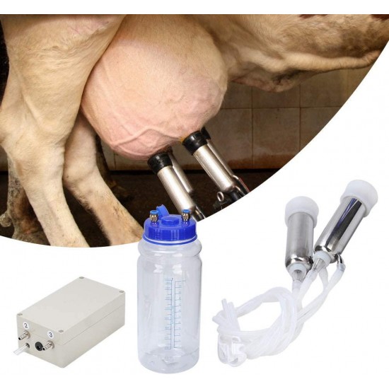 Cuque Mini Electric Pulse Cow Milking Machine Electric Pulse Cow Milking Machine, Milking Machine for Cow, Milking(American Standard (100-240v))