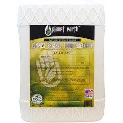 Planet Earth Natural Organic Based Compost Tea. The Ultimate Organic Fertilizer - Triple Filtered Liquid hydroponic Nutrient (5 Gallon)