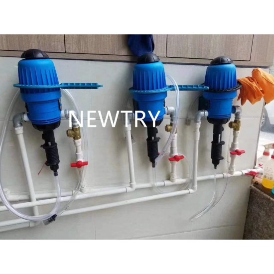 NEWTRY 0.4%~4% Adjustable Fertilizer Injector Water Powered Chemical Liquid Doser Dispenser 4.4~660.43 gallons/h Drip Irrigation Injector Dosing Pump for Industry Garden Hose Livestock (0.4% -4%)