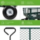 Best Choice Products Heavy-Duty Steel Garden Wagon Lawn Utility Cart w/ 400lb Weight Capacity, Removable Sides, Long Handle, and 10in Tires - Green